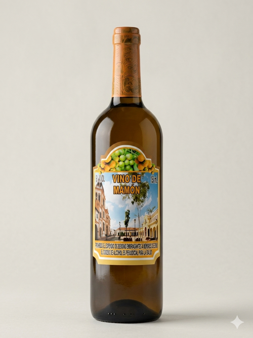 Botella Vino Artesanal de Mamón Vino Mompox