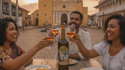 Vino de Mamón - brindis de amigos en Mompox